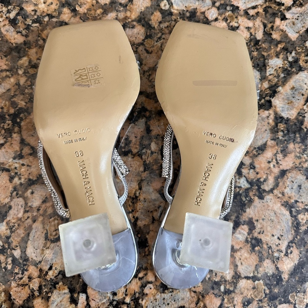 Mach & Mach Crystal Flower slide sandal - Picture 10 of 16